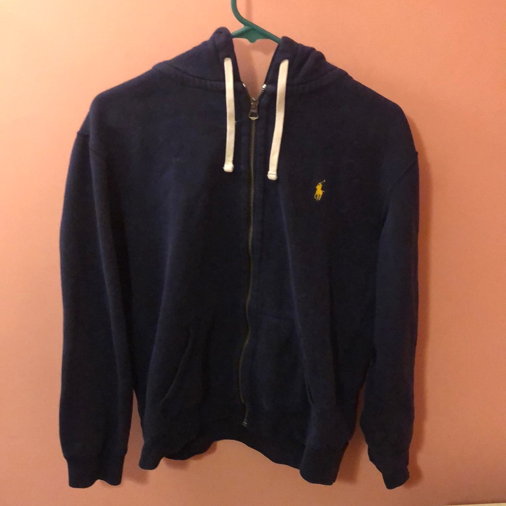 Medium navy blue polo jacket
